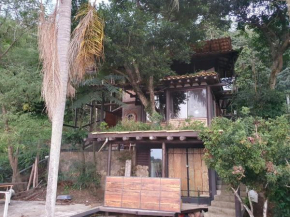 Casa da Árvore com visual para o mar e Ilha Campeche